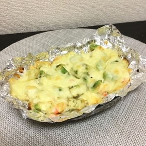 昨日のポテトサラダをリメイク！簡単アボカドグラタン